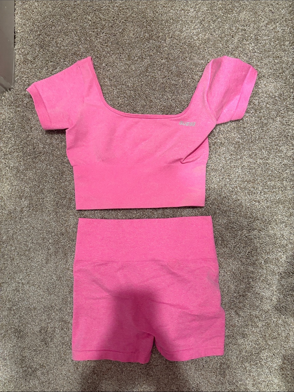 Set Of 2 XS Pink Guess Workout Set